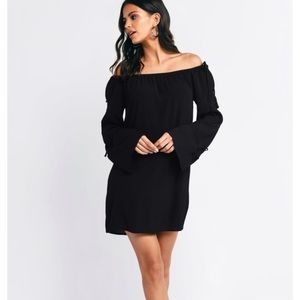 Tobi Off Shoulder Shift Dress